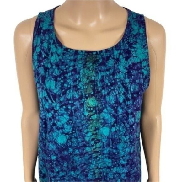 NNAMDI Ibenagu Spirit of Courage old style African tie dye sleeveless dress med - Picture 3 of 13